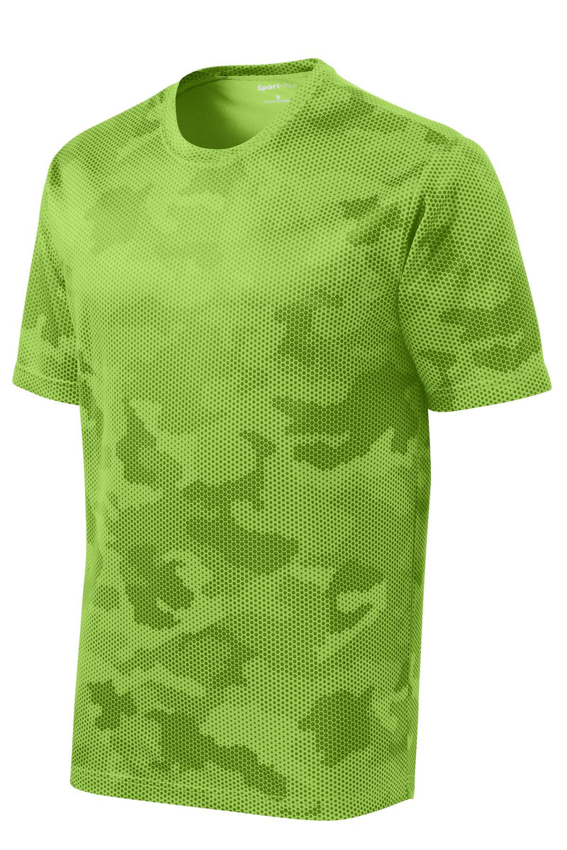 Sport-Tek CamoHex Tee - Lime Shock