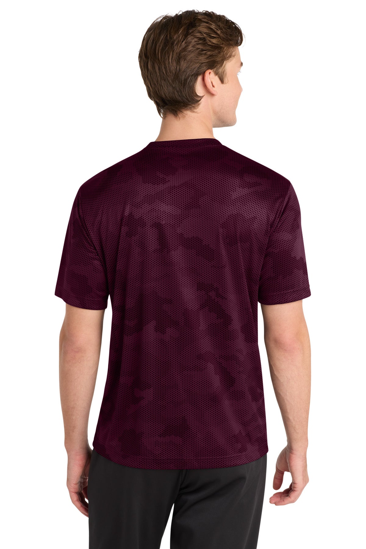 Sport-Tek CamoHex Tee - Maroon