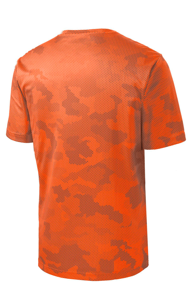 Sport-Tek CamoHex Tee - Neon Orange