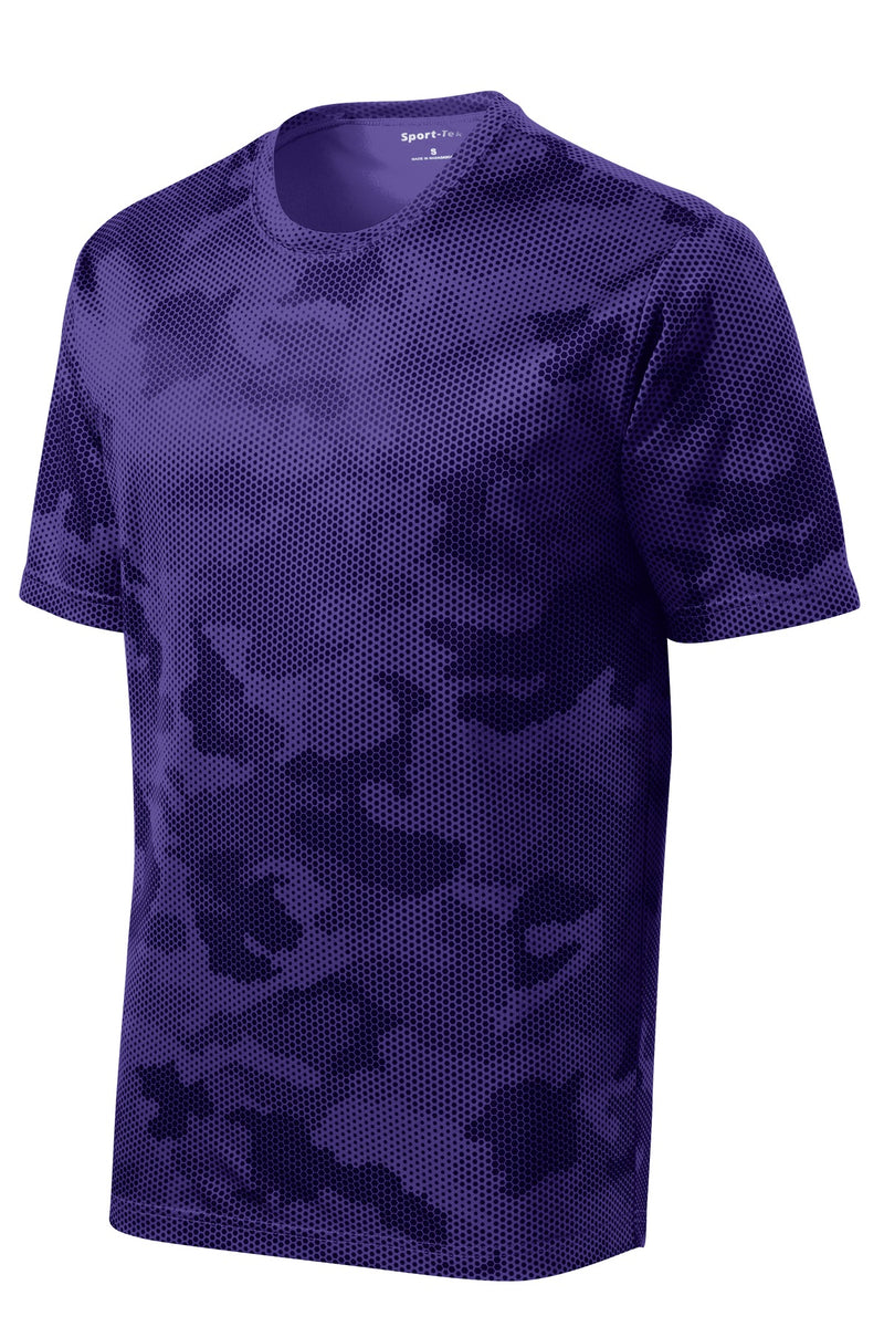 Sport-Tek CamoHex Tee - Purple