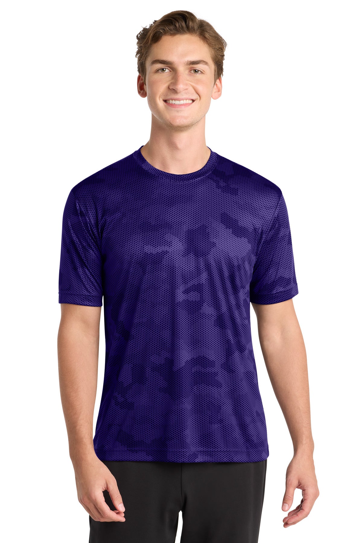 Sport-Tek CamoHex Tee - Purple