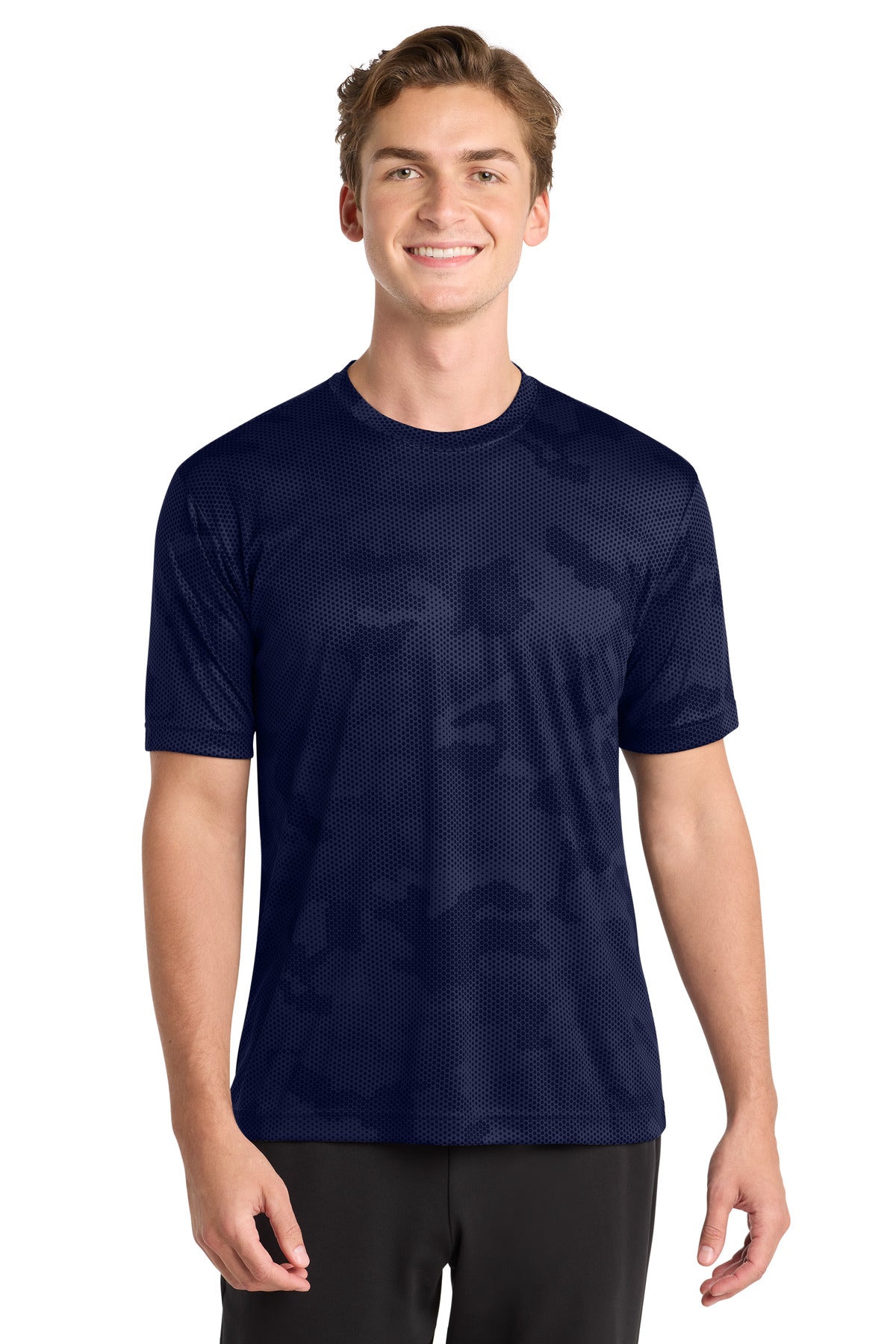 Sport-Tek CamoHex Tee - True Navy