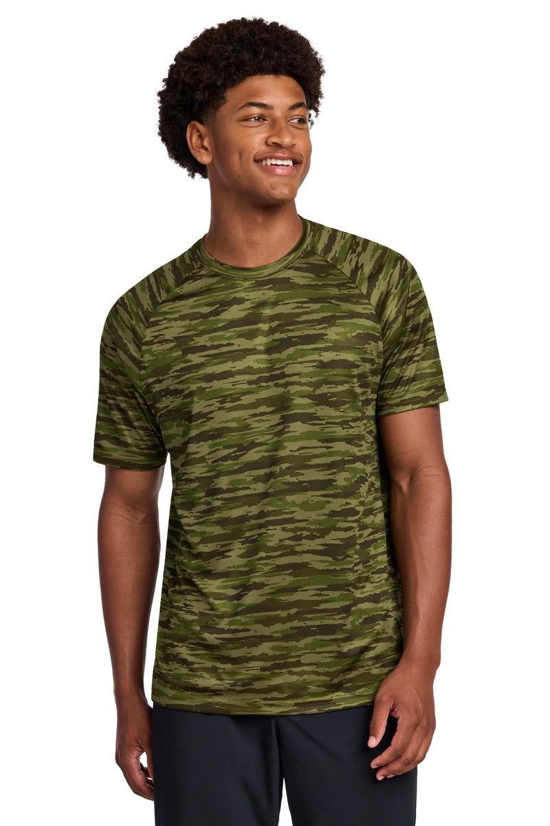 Sport-Tek Drift Camo Tee - Olive Drab Green
