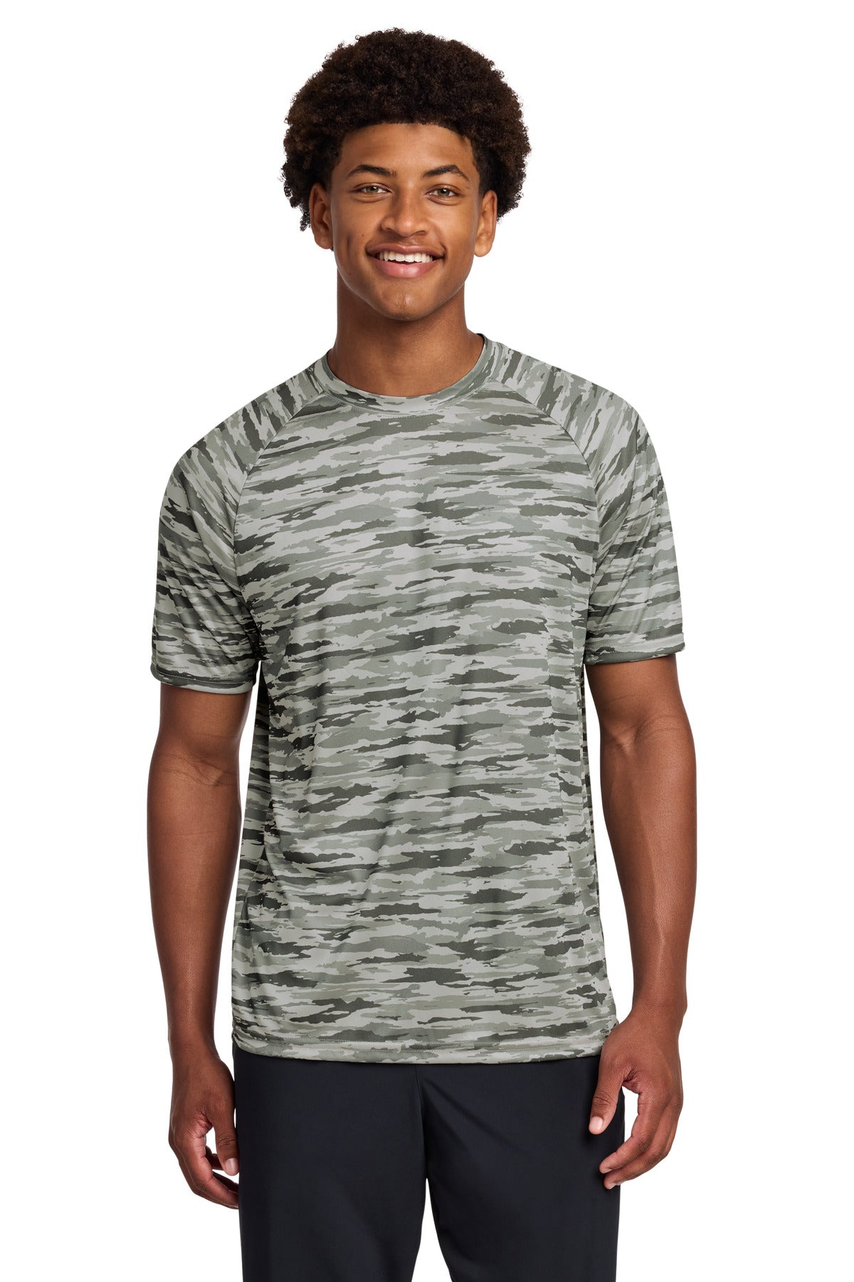 Sport-Tek Drift Camo Tee - Silver
