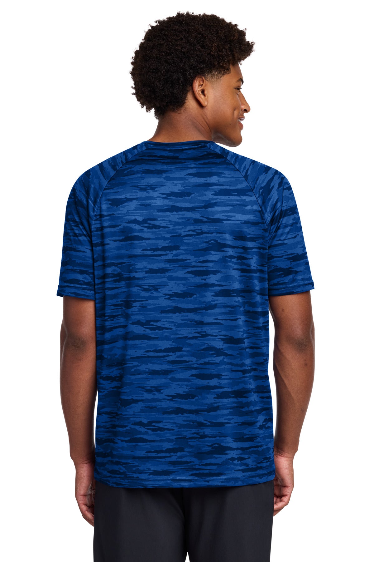 Sport-Tek Drift Camo Tee - True Royal