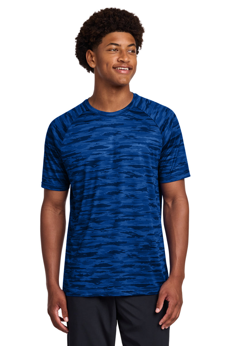 Sport-Tek Drift Camo Tee - True Royal