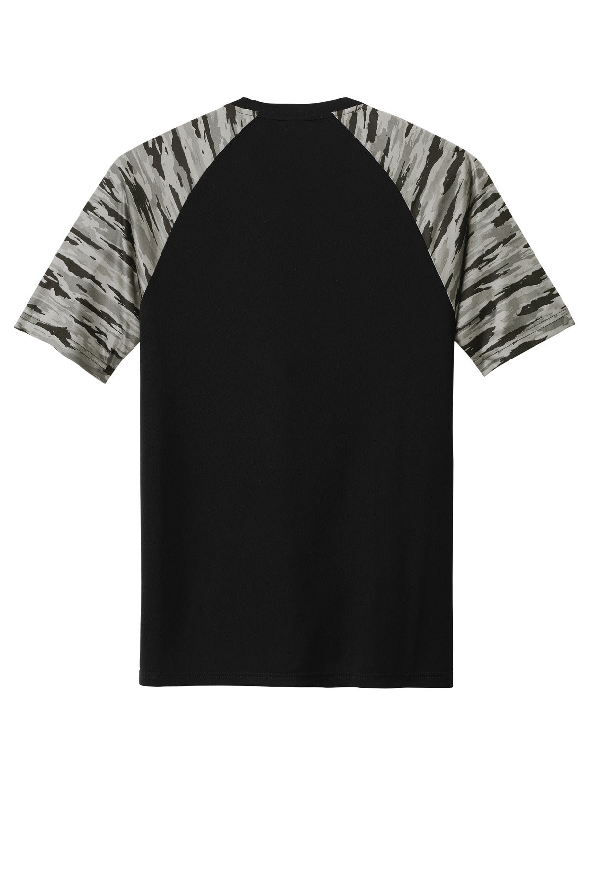 Sport-Tek Drift Camo Colorblock Tee - Black