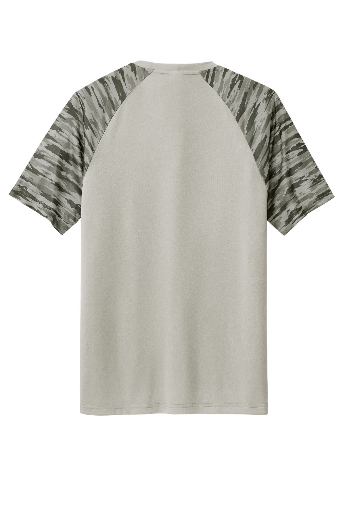 Sport-Tek Drift Camo Colorblock Tee - Silver