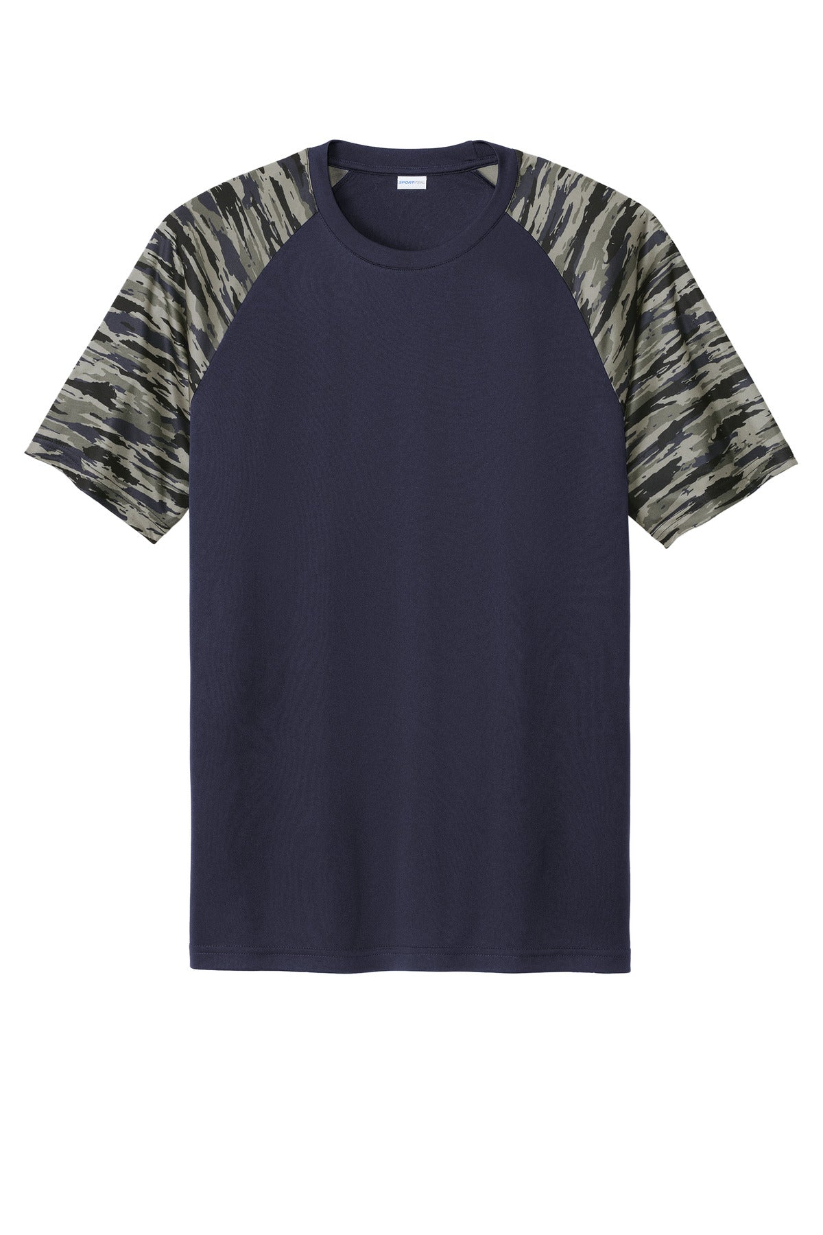 Sport-Tek Drift Camo Colorblock Tee - True Navy