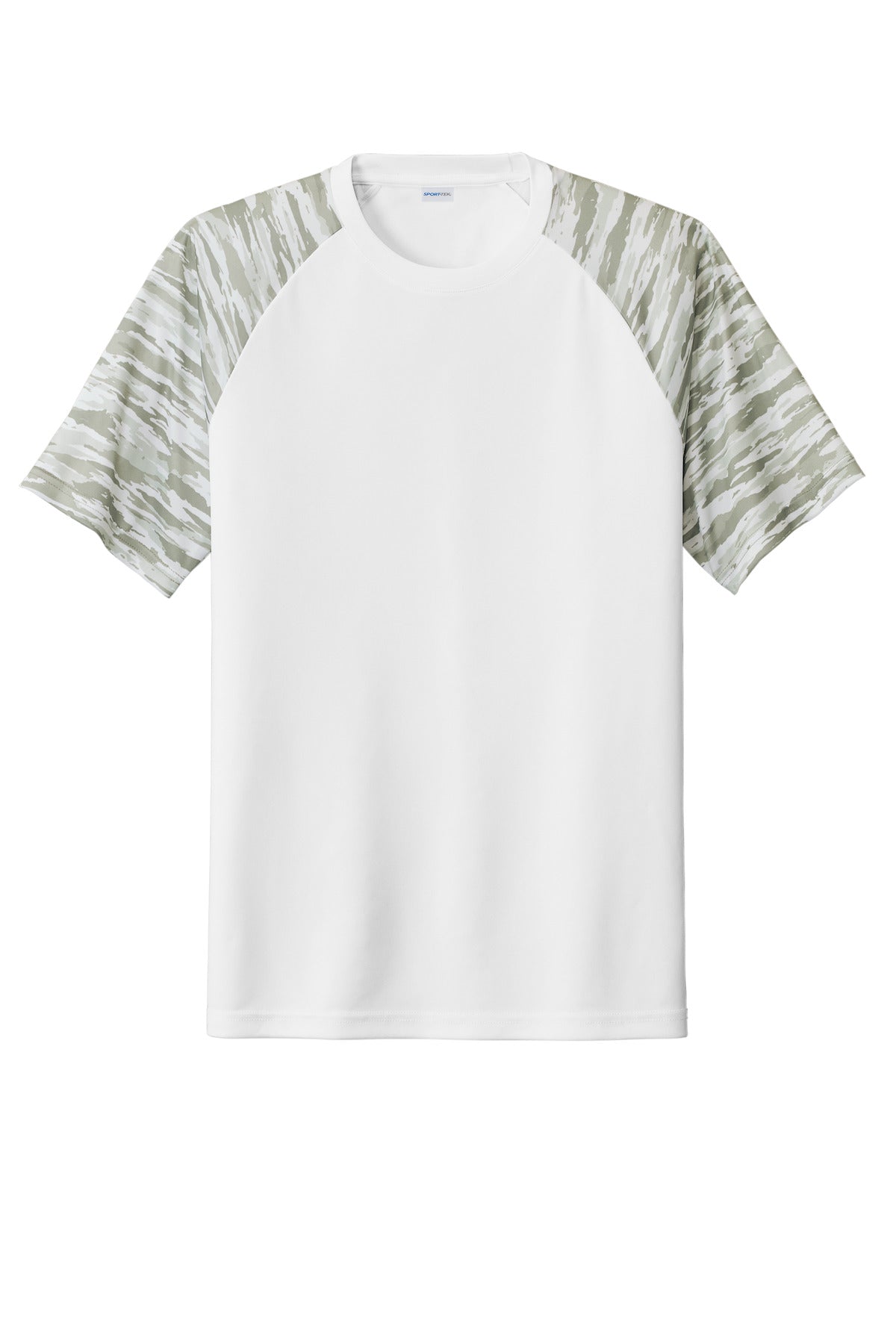 Sport-Tek Drift Camo Colorblock Tee - White