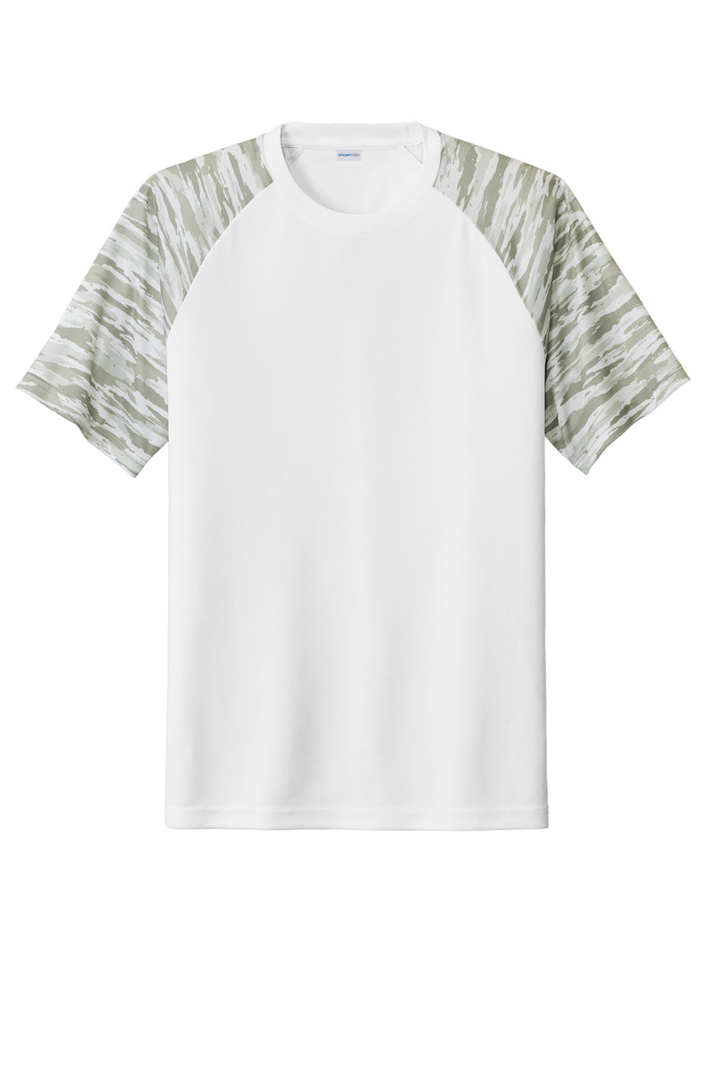 Sport-Tek Drift Camo Colorblock Tee - White