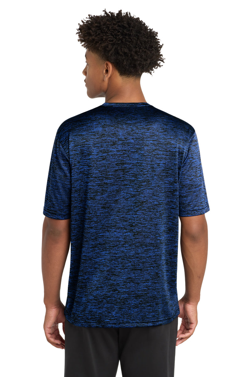Sport-Tek PosiCharge Electric Heather Tee - Dark Royal-Black Electric