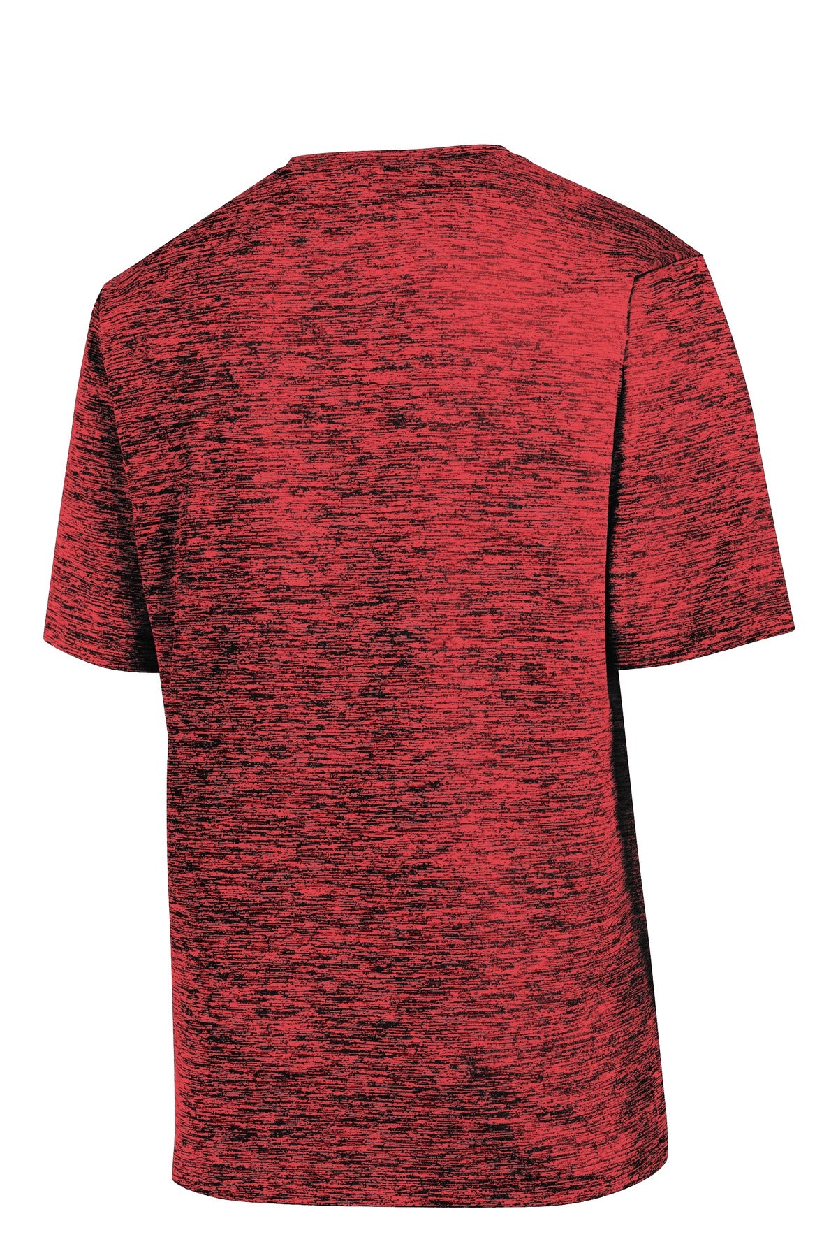 Sport-Tek PosiCharge Electric Heather Tee - Deep Red-Black Electric