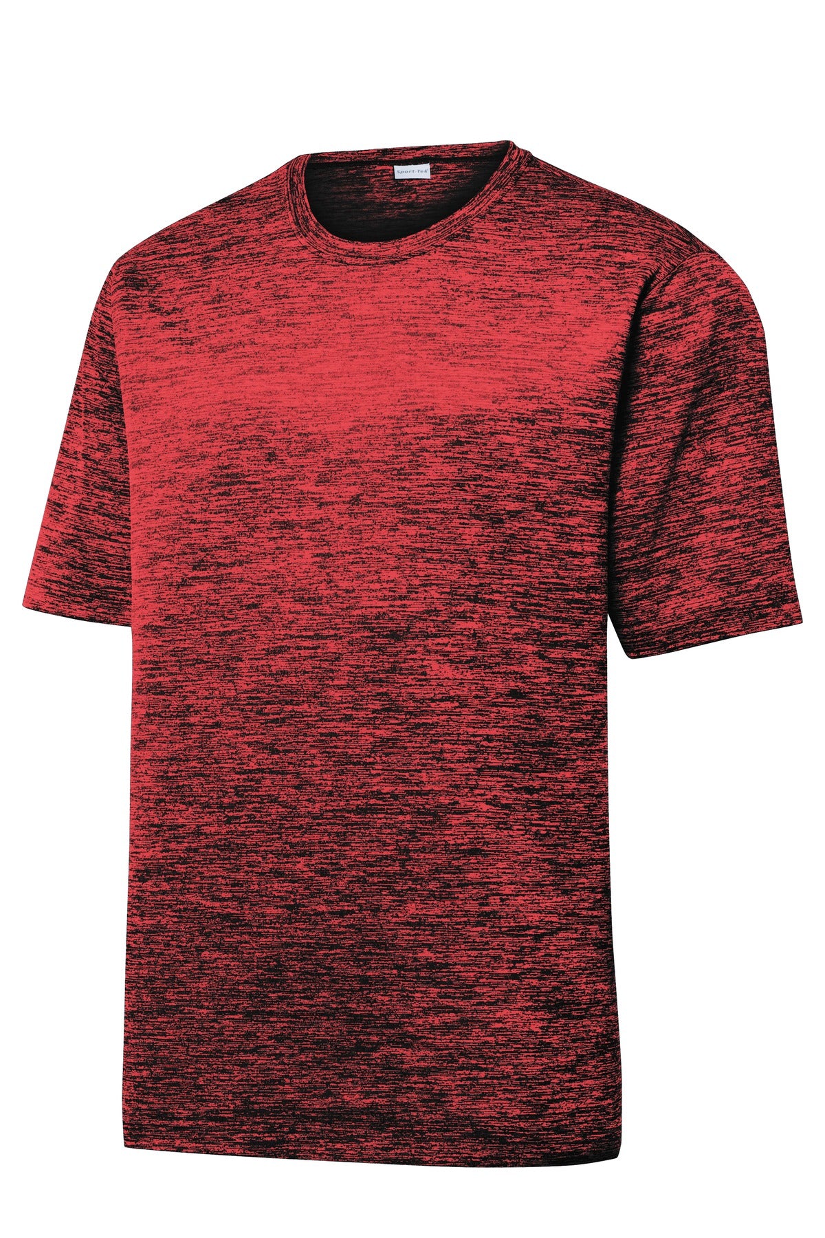 Sport-Tek PosiCharge Electric Heather Tee - Deep Red-Black Electric