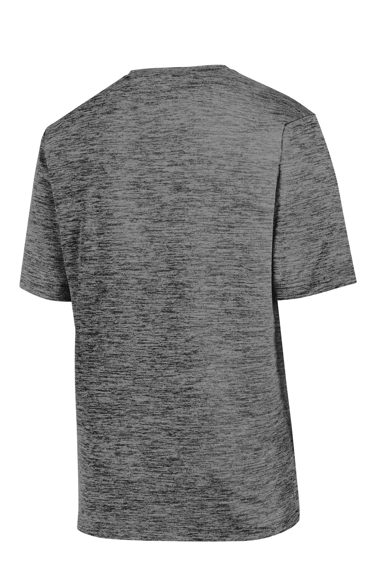Sport-Tek PosiCharge Electric Heather Tee - Grey-Black Electric