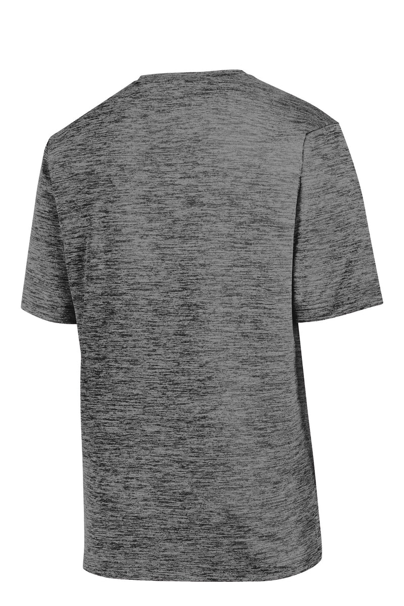 Sport-Tek PosiCharge Electric Heather Tee - Grey-Black Electric