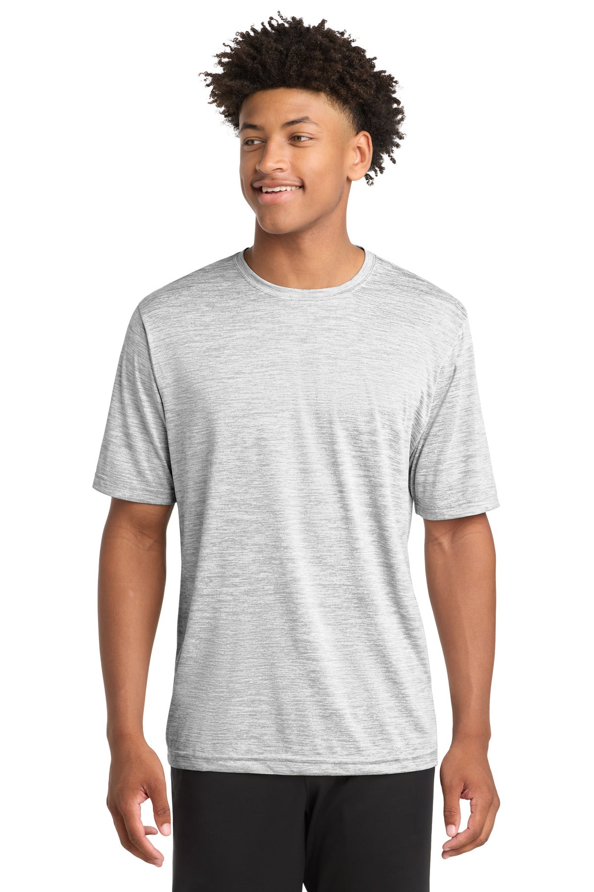Sport-Tek PosiCharge Electric Heather Tee - Silver Electric