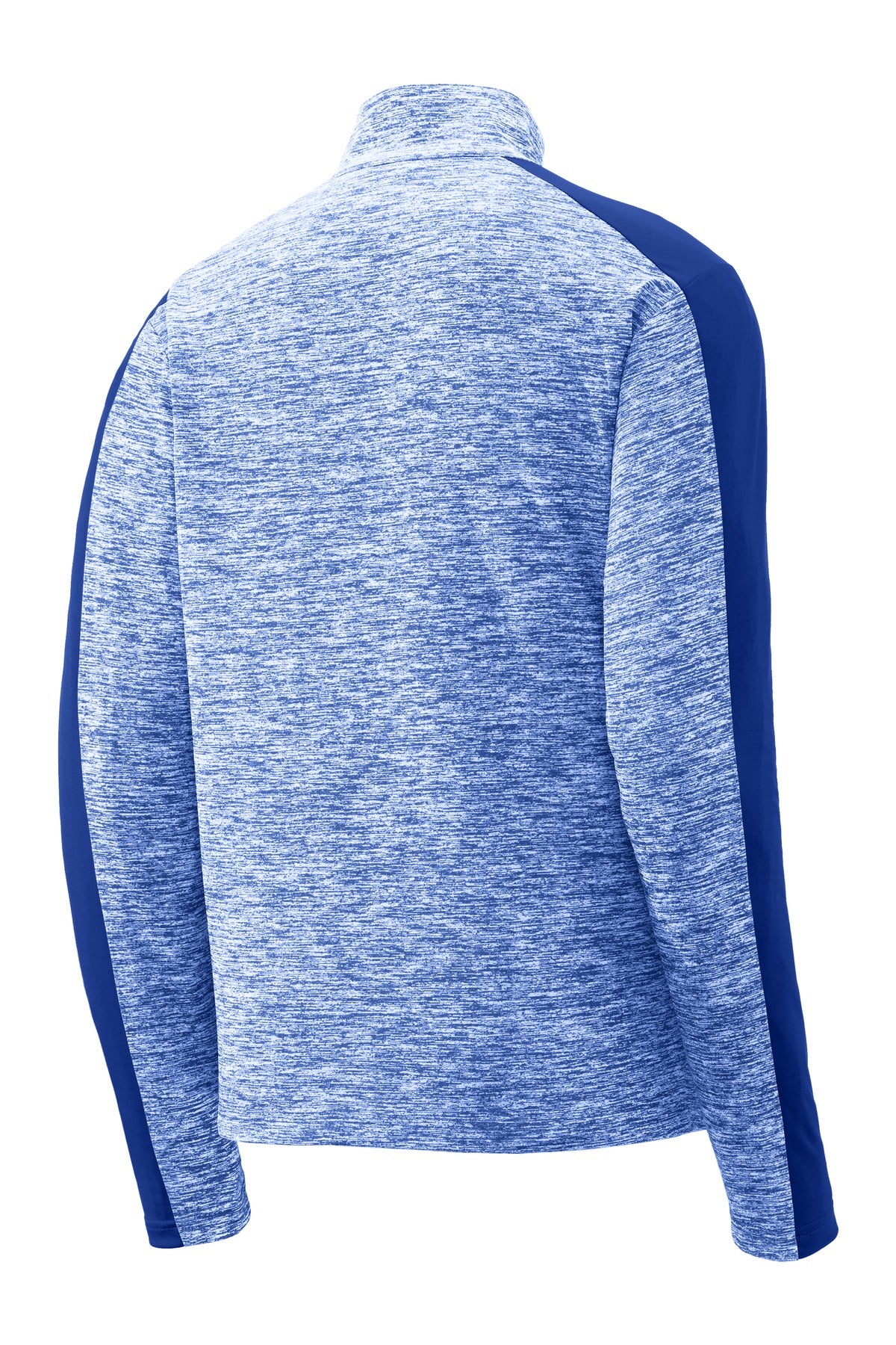 Sport-Tek PosiCharge Electric Heather Colorblock 1/4-Zip Pullover - True Royal Electric/ True Royal