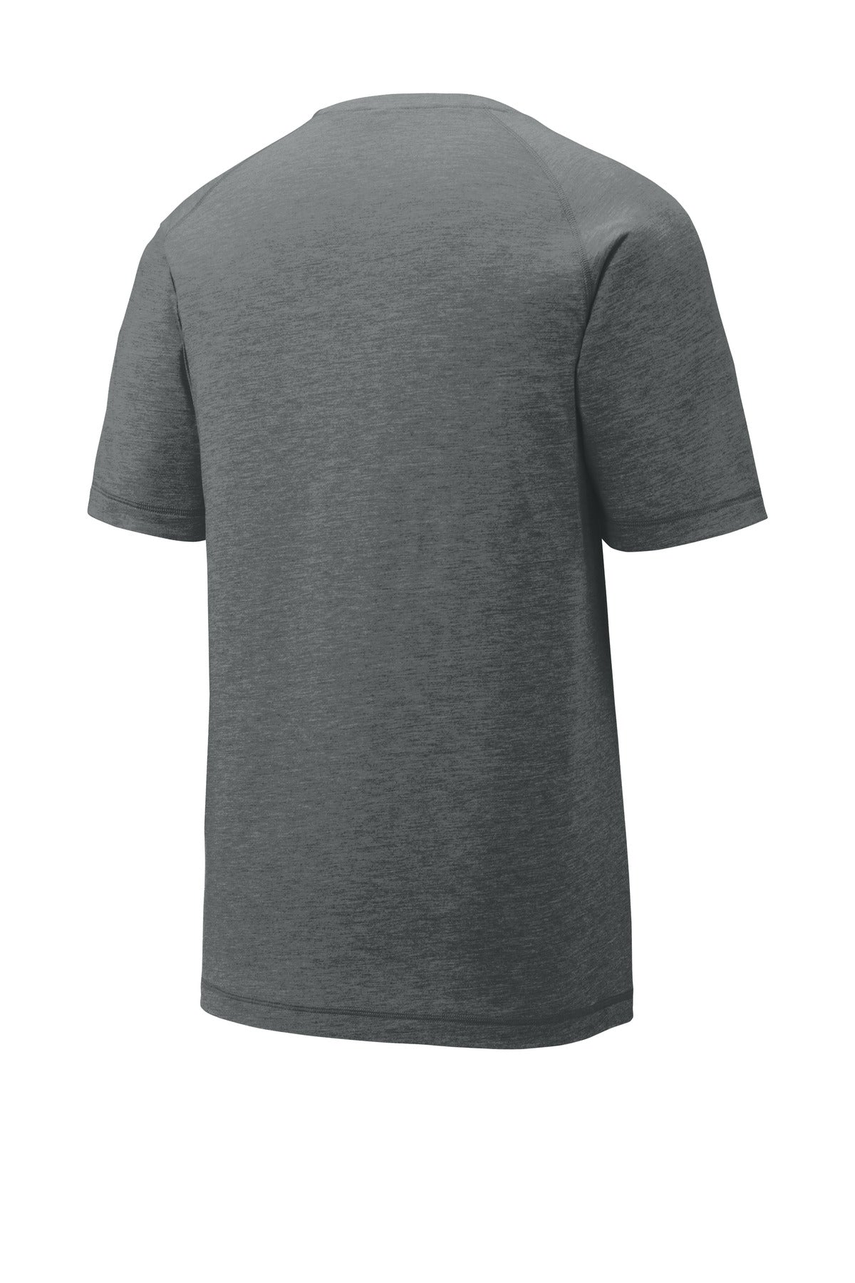 Sport-Tek  PosiCharge  Tri-Blend Wicking Raglan Tee - Dark Grey Heather