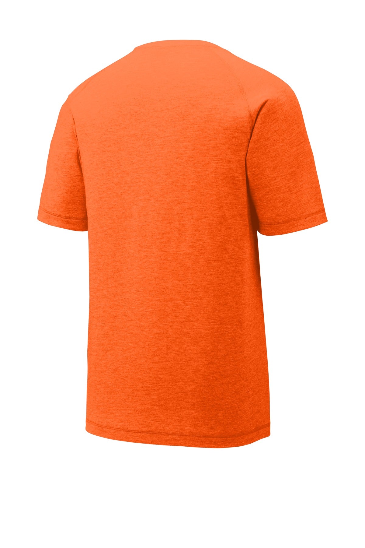 Sport-Tek  PosiCharge  Tri-Blend Wicking Raglan Tee - Deep Orange Heather