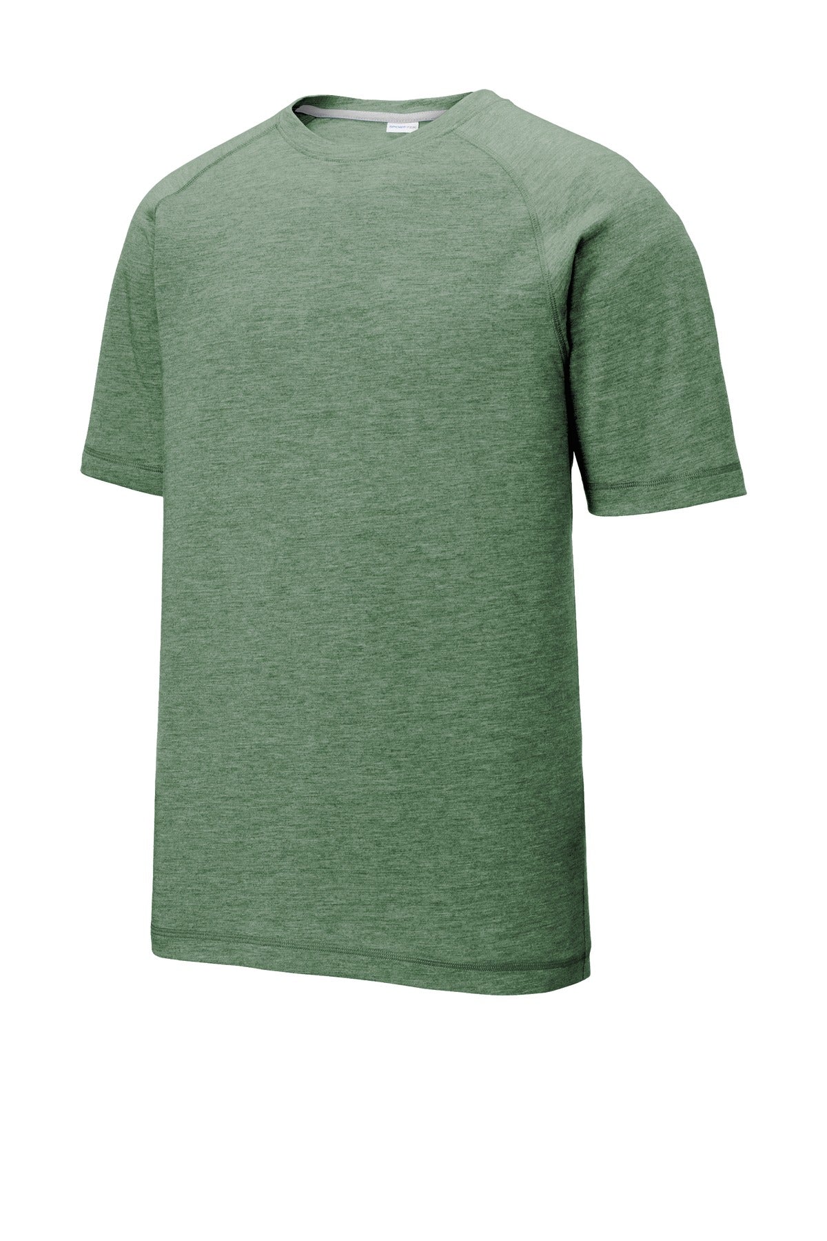 Sport-Tek  PosiCharge  Tri-Blend Wicking Raglan Tee - Forest Green Heather