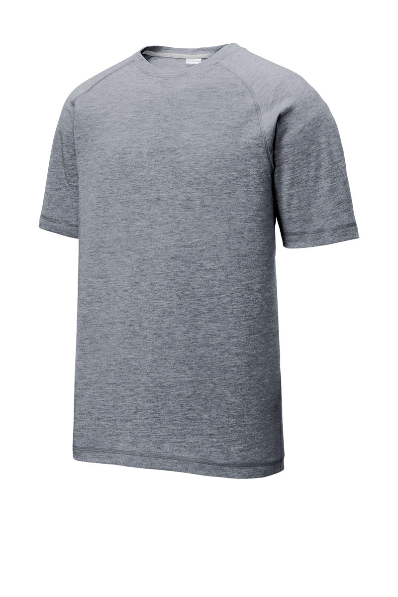 Sport-Tek  PosiCharge  Tri-Blend Wicking Raglan Tee - True Navy Heather