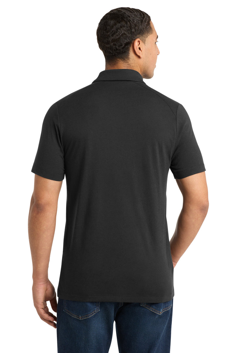 Sport-Tek  PosiCharge  Tri-Blend Wicking Polo - Black Triad Solid
