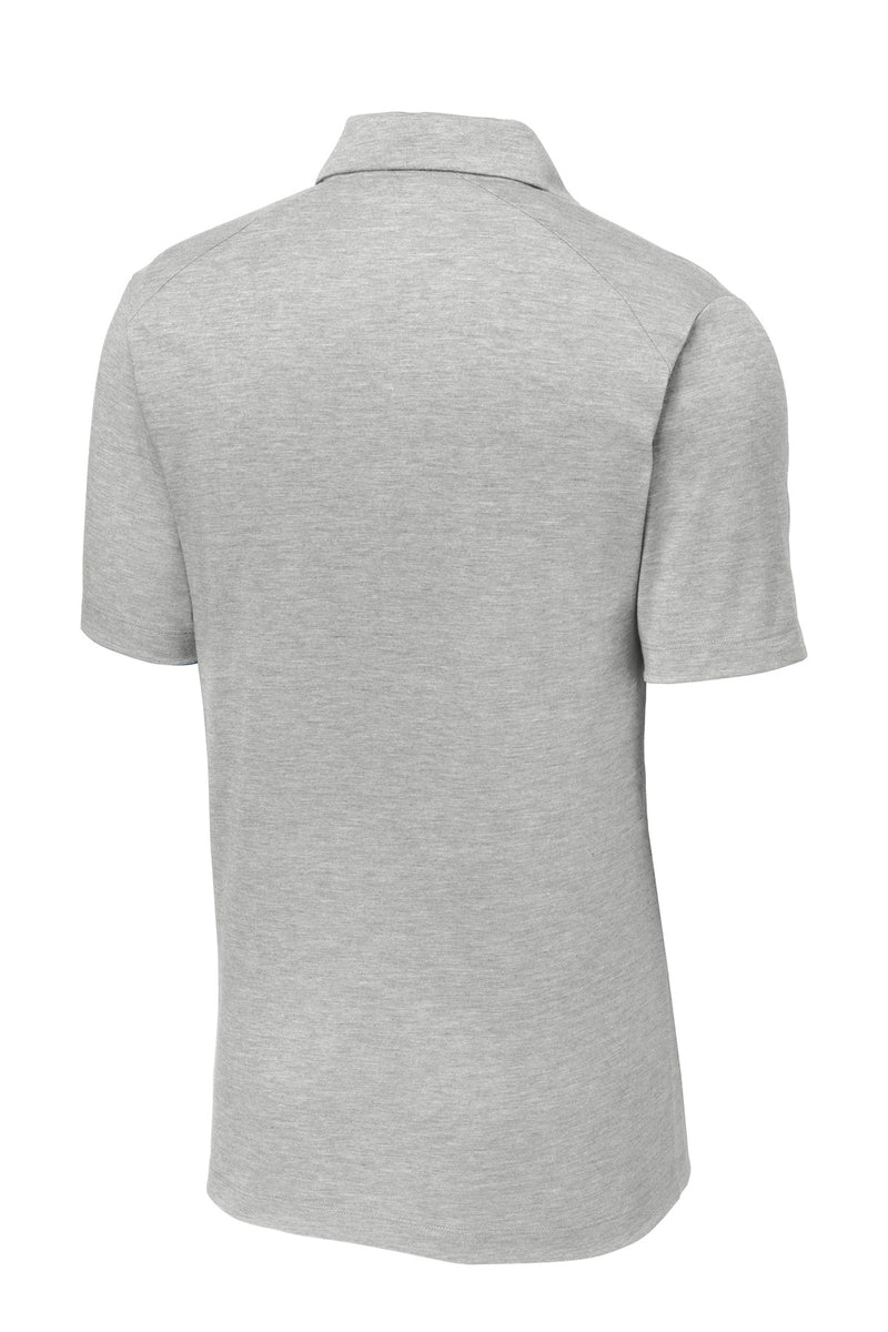 Sport-Tek  PosiCharge  Tri-Blend Wicking Polo - Light Grey Heather