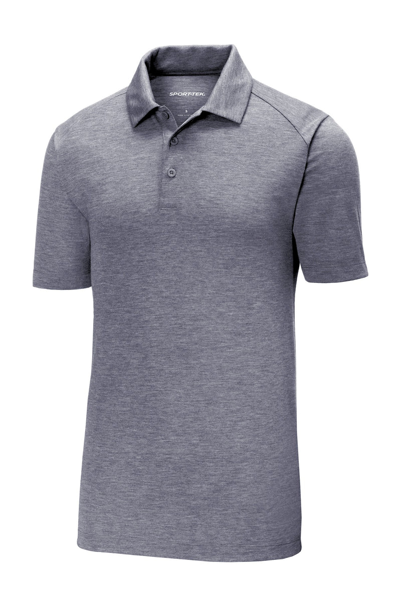 Sport-Tek  PosiCharge  Tri-Blend Wicking Polo - True Navy Heather