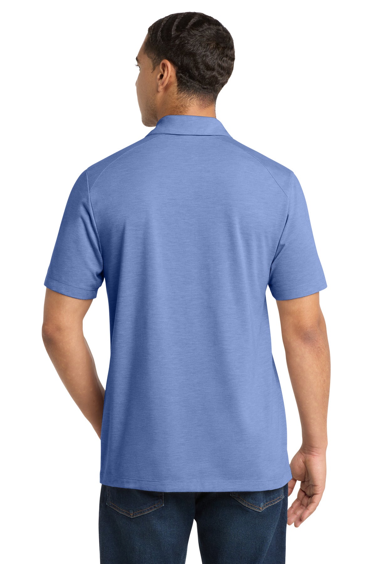Sport-Tek  PosiCharge  Tri-Blend Wicking Polo - True Royal Heather