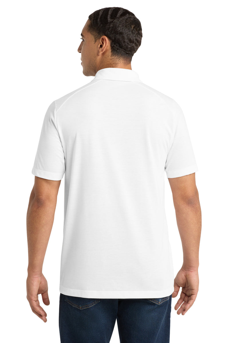Sport-Tek  PosiCharge  Tri-Blend Wicking Polo - White Triad Solid