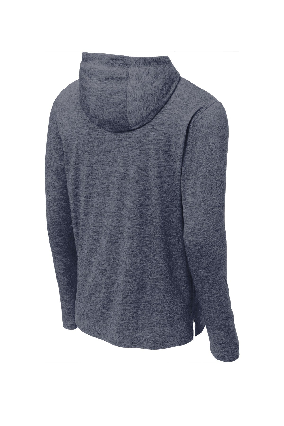 Sport-Tek  PosiCharge  Tri-Blend Wicking Long Sleeve Hoodie - True Navy Heather