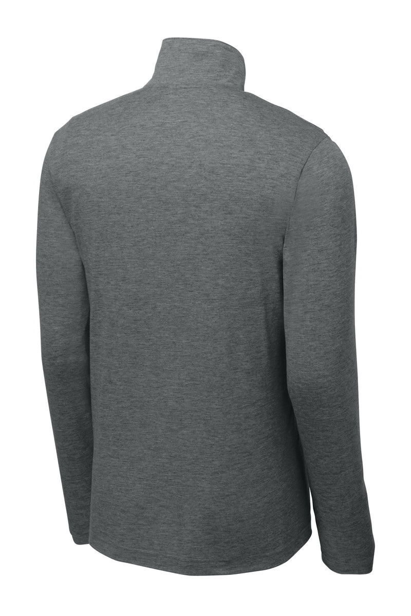 Sport-Tek  PosiCharge  Tri-Blend Wicking 1/4-Zip Pullover - Dark Grey Heather