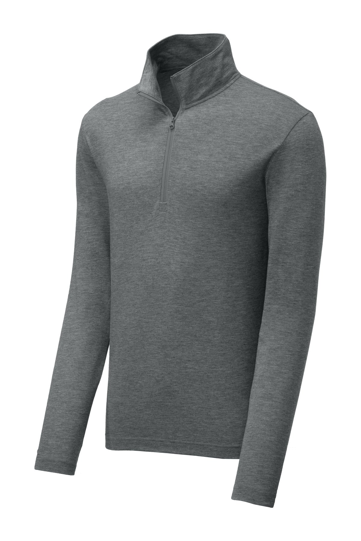 Sport-Tek  PosiCharge  Tri-Blend Wicking 1/4-Zip Pullover - Dark Grey Heather