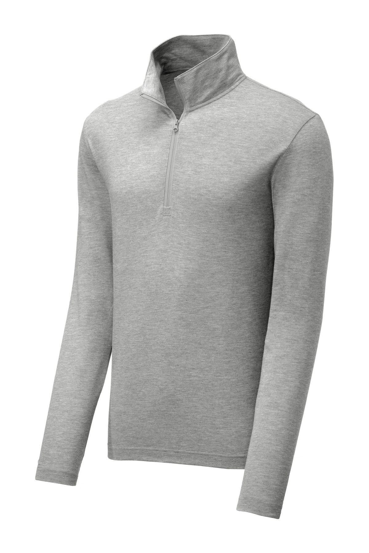 Sport-Tek  PosiCharge  Tri-Blend Wicking 1/4-Zip Pullover - Light Grey Heather