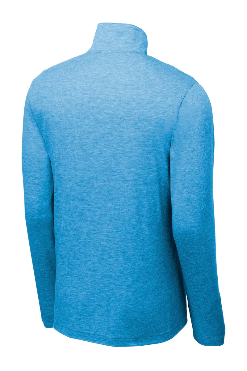 Sport-Tek  PosiCharge  Tri-Blend Wicking 1/4-Zip Pullover - Pond Blue Heather