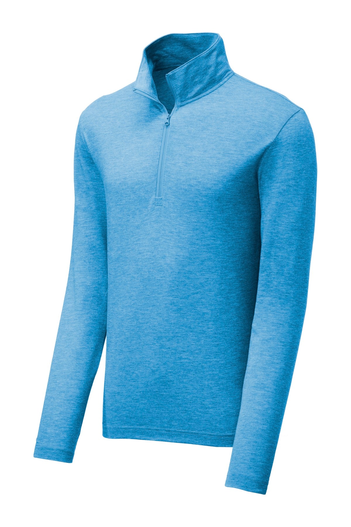 Sport-Tek  PosiCharge  Tri-Blend Wicking 1/4-Zip Pullover - Pond Blue Heather