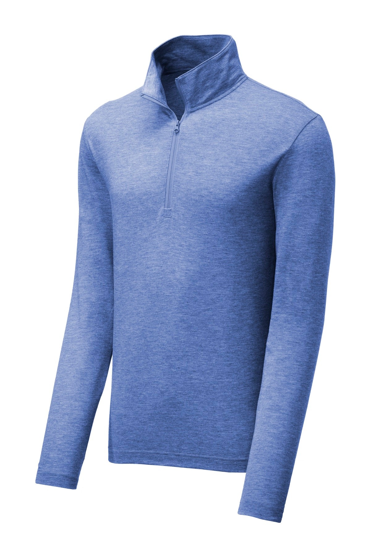 Sport-Tek  PosiCharge  Tri-Blend Wicking 1/4-Zip Pullover - True Royal Heather