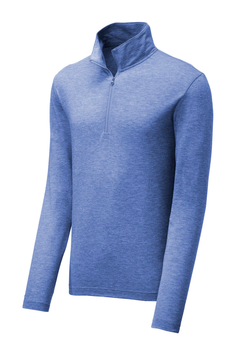 Sport-Tek  PosiCharge  Tri-Blend Wicking 1/4-Zip Pullover - True Royal Heather