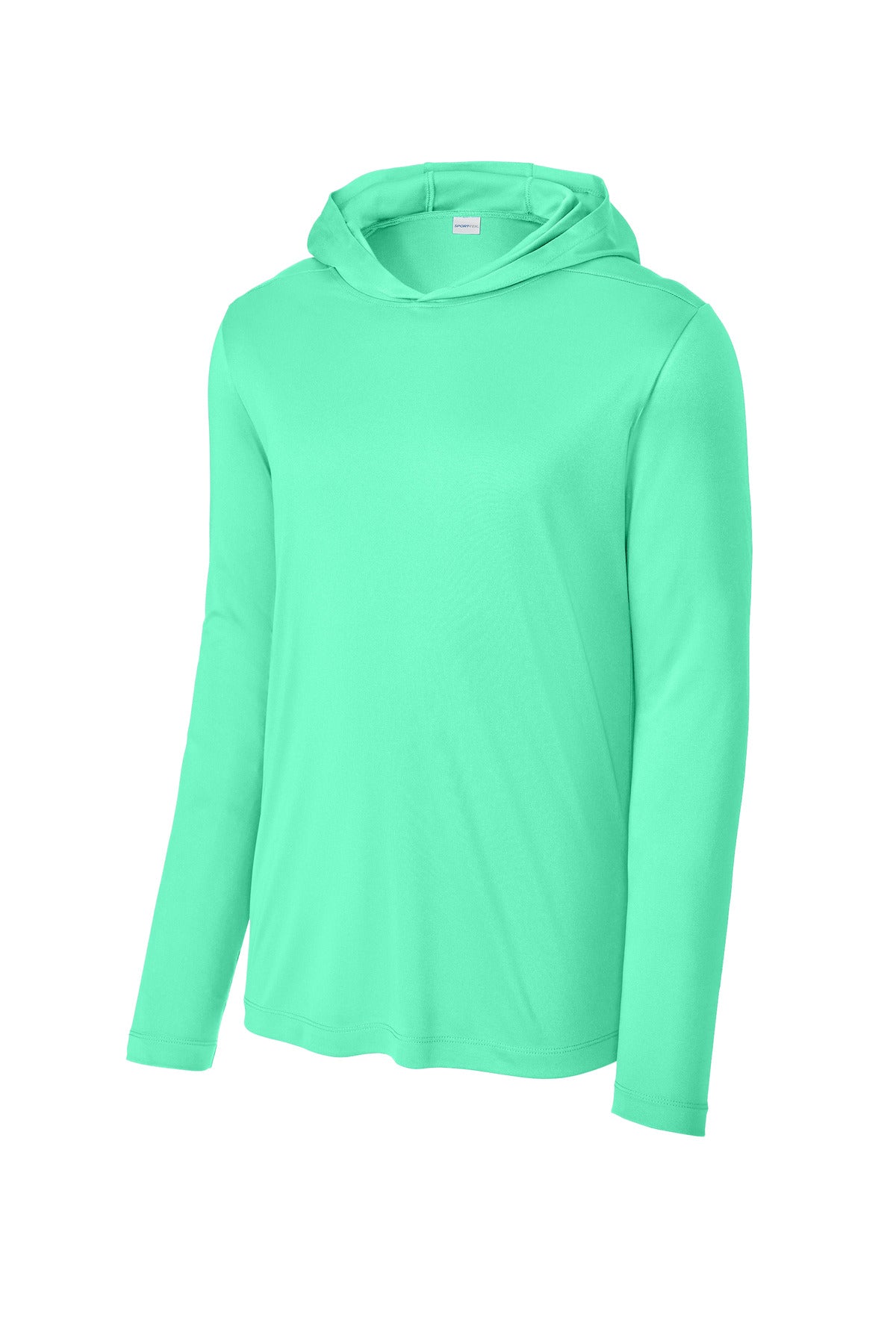 Sport-Tek Posi-UV Pro Long Sleeve Hoodie - Bright Seafoam