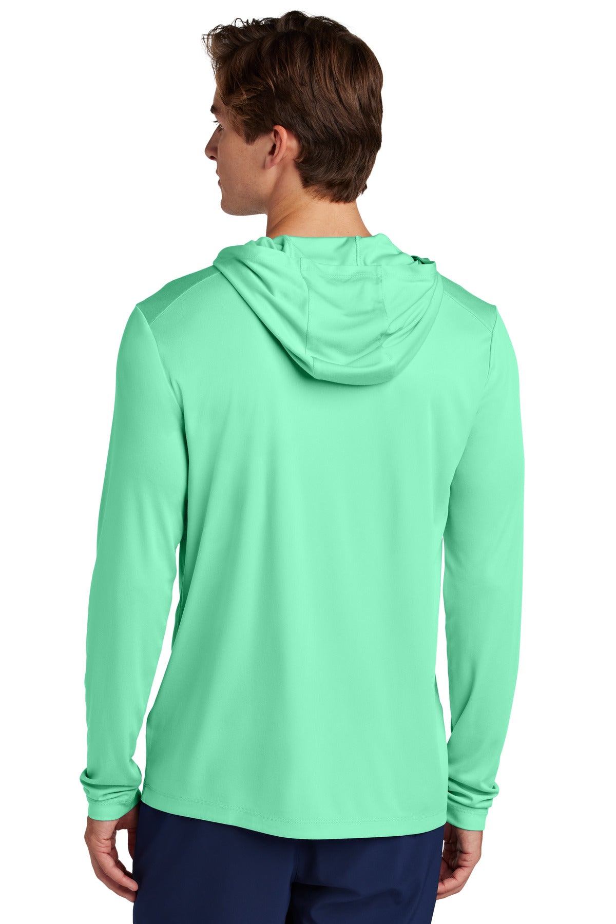 Sport-Tek Posi-UV Pro Long Sleeve Hoodie - Bright Seafoam