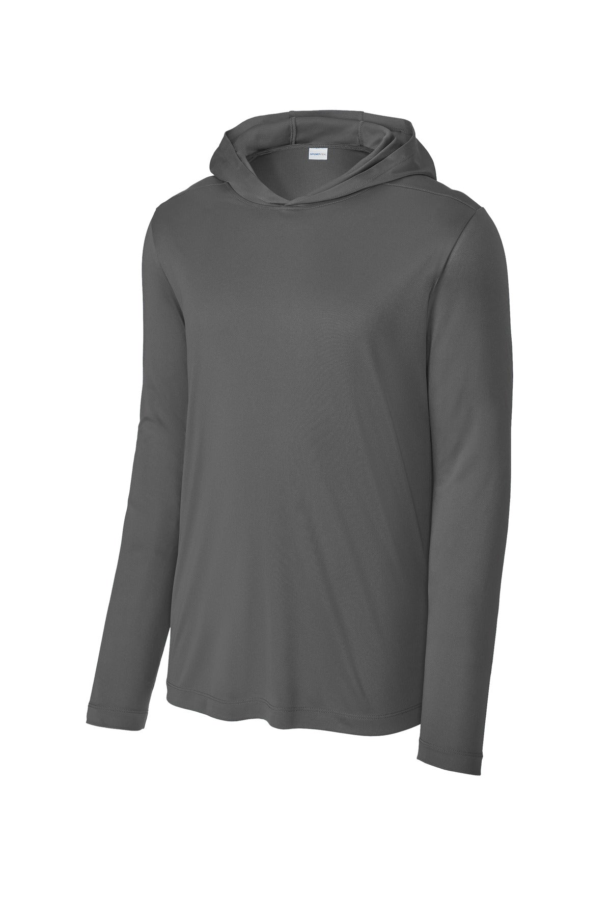 Sport-Tek Posi-UV Pro Long Sleeve Hoodie - Dark Smoke Grey