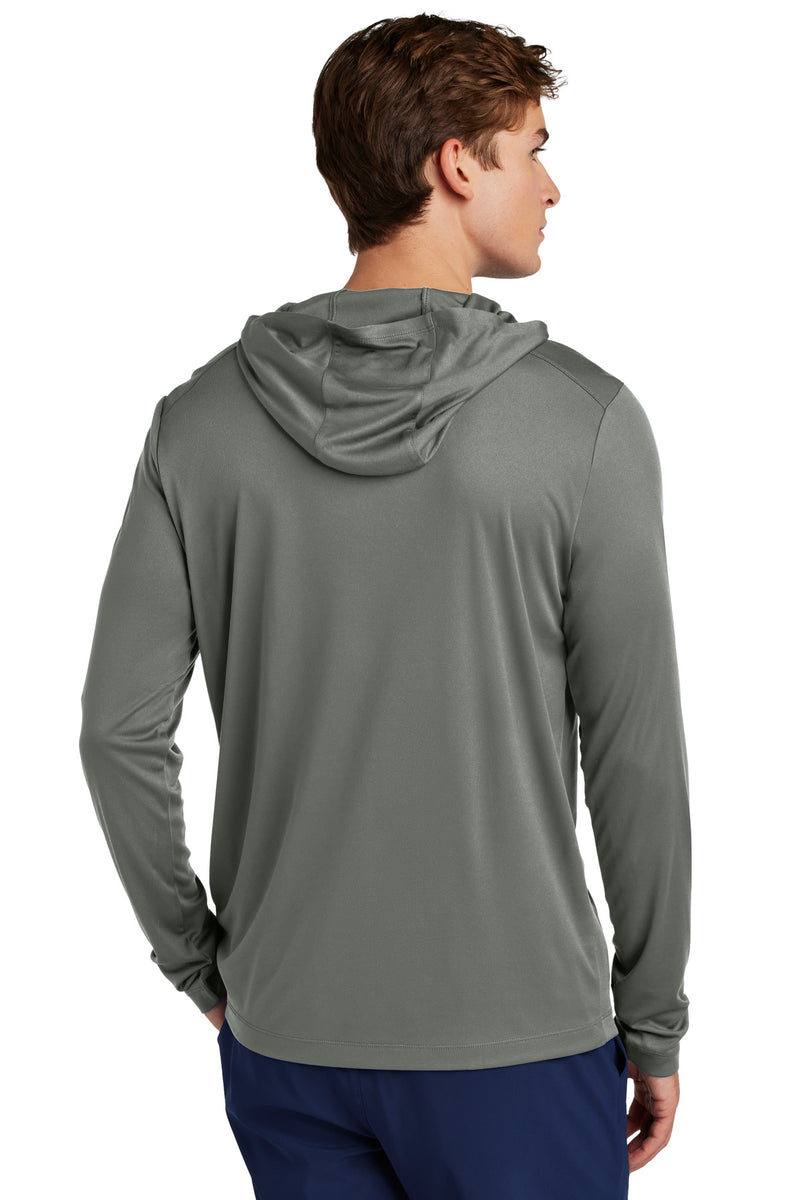Sport-Tek Posi-UV Pro Long Sleeve Hoodie - Dark Smoke Grey