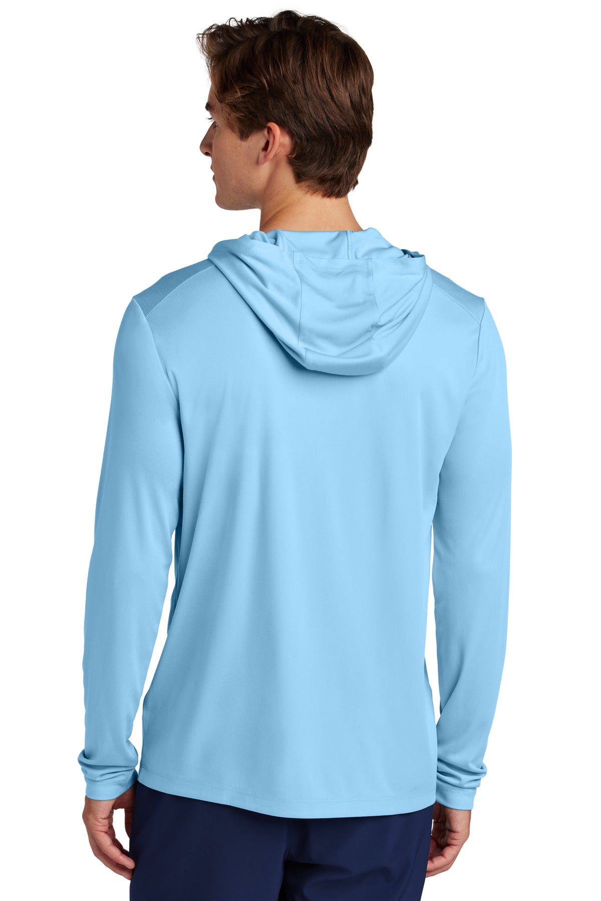 Sport-Tek Posi-UV Pro Long Sleeve Hoodie - Light Blue