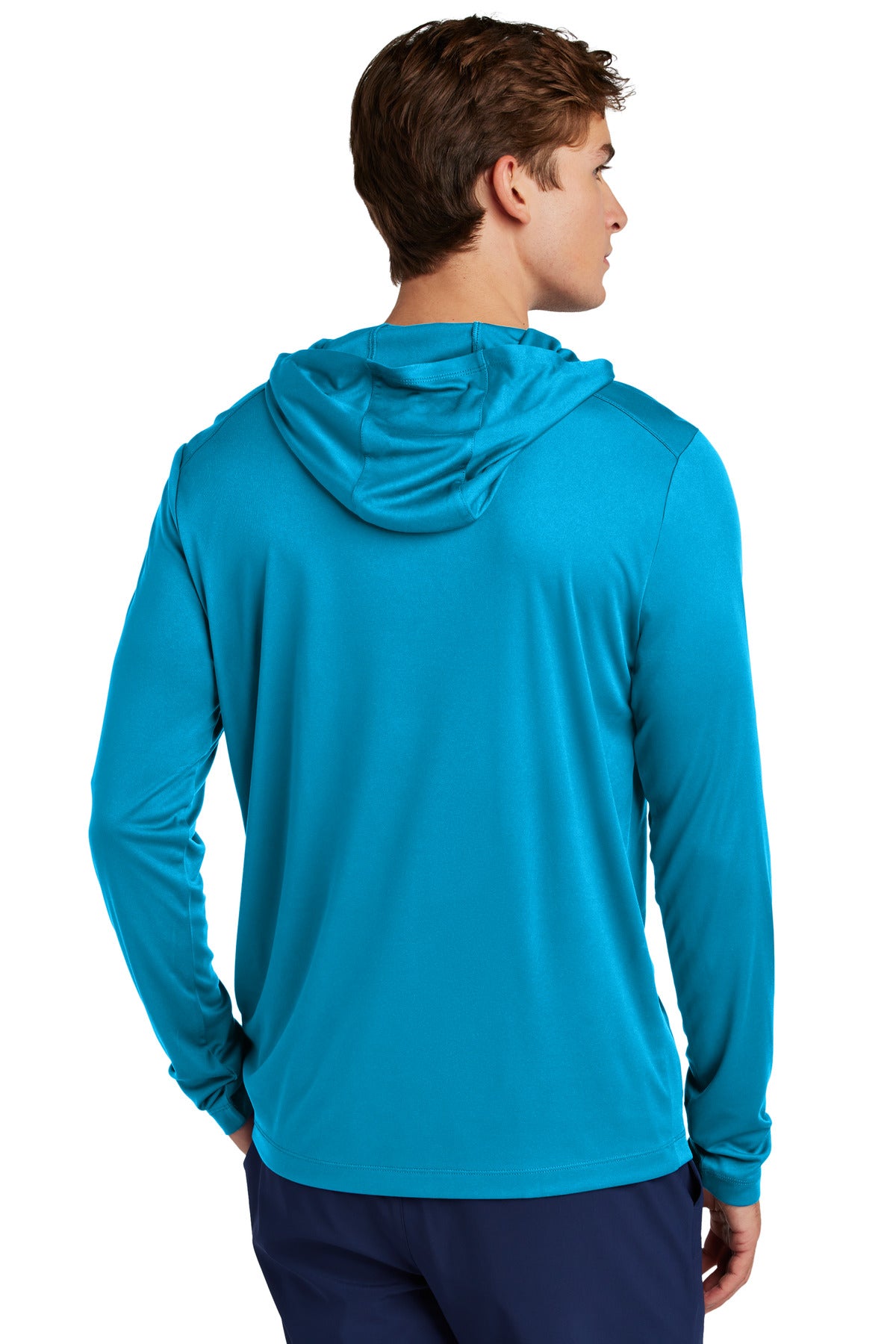 Sport-Tek Posi-UV Pro Long Sleeve Hoodie - Sapphire