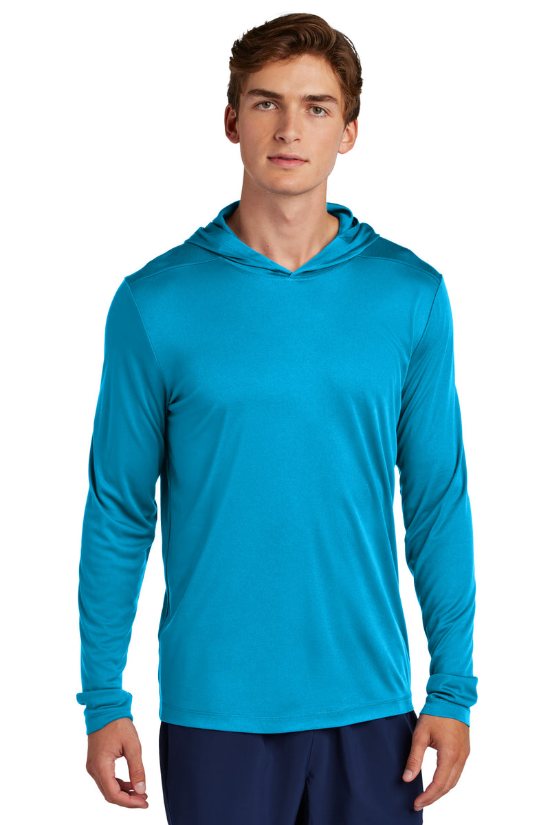 Sport-Tek Posi-UV Pro Long Sleeve Hoodie - Sapphire