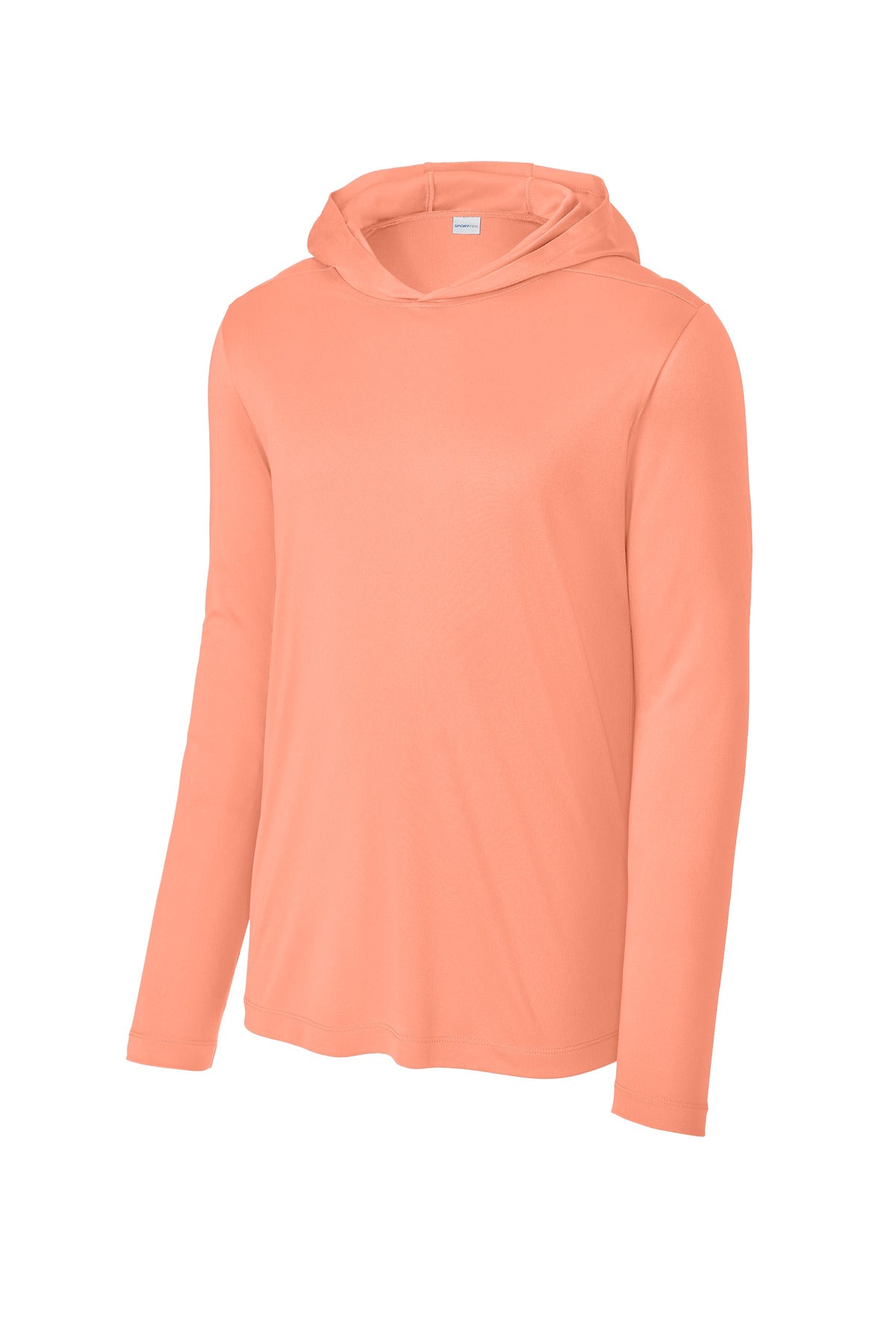 Sport-Tek Posi-UV Pro Long Sleeve Hoodie - Soft Coral