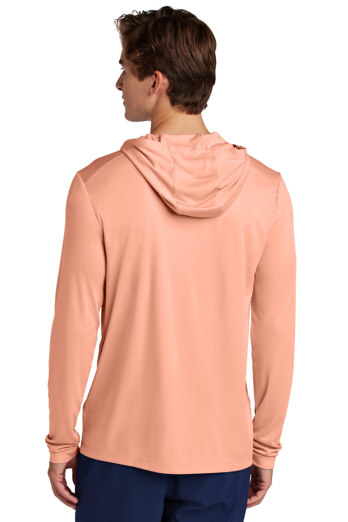 Sport-Tek Posi-UV Pro Long Sleeve Hoodie - Soft Coral