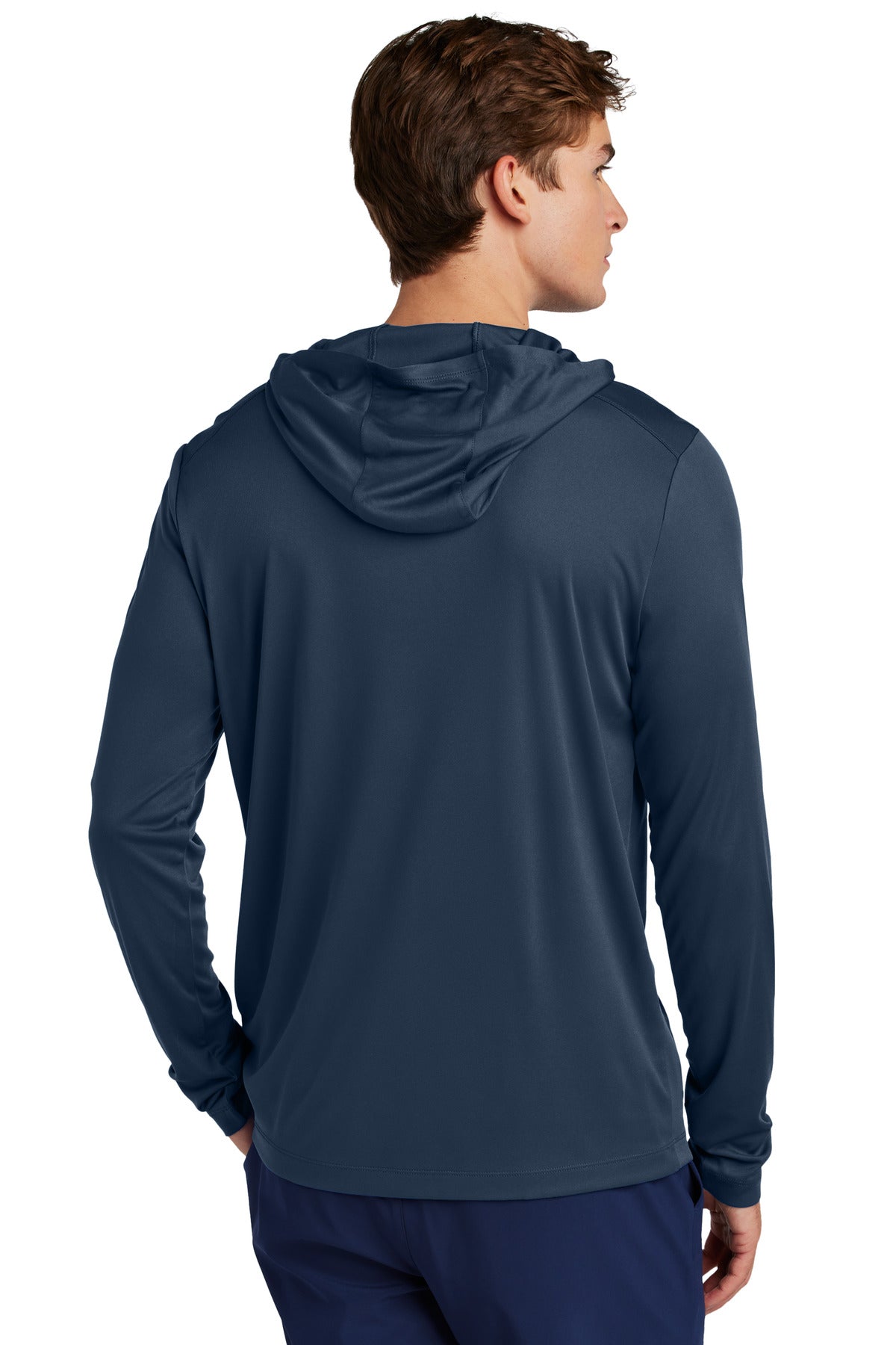 Sport-Tek Posi-UV Pro Long Sleeve Hoodie - True Navy