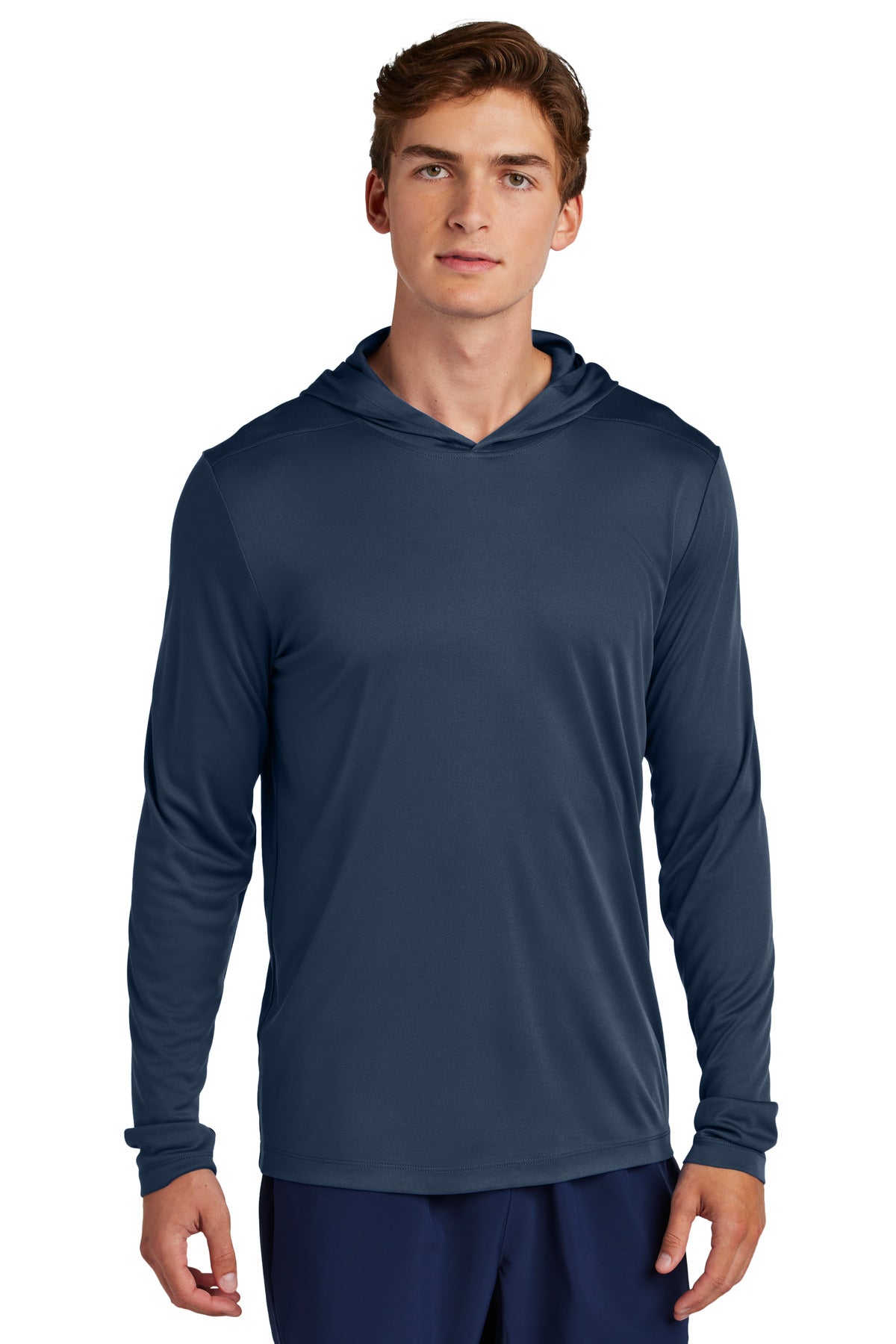 Sport-Tek Posi-UV Pro Long Sleeve Hoodie - True Navy